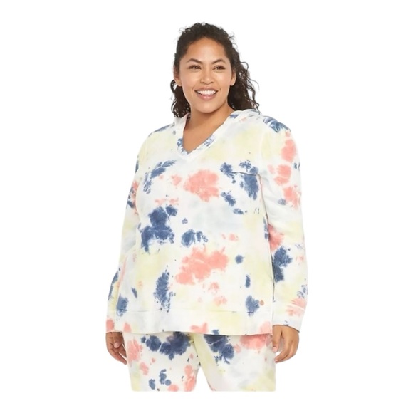 Livi Active By Lane Bryant Women's Size 18-20 Tie Dye Sweatshirt - Picture 1 of 16
